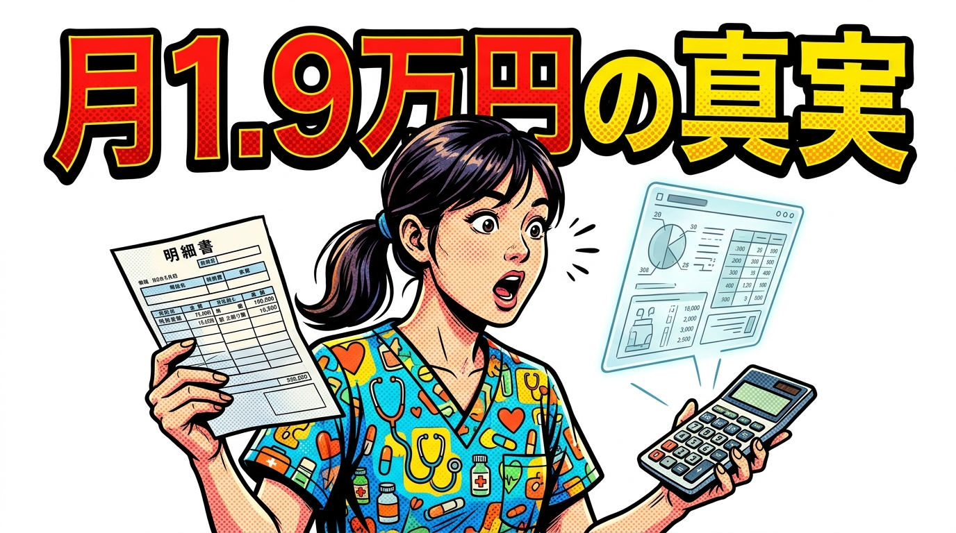 月1.9万円の真実 — 処遇改善加算の内訳を給与明細で確かめる介護職員