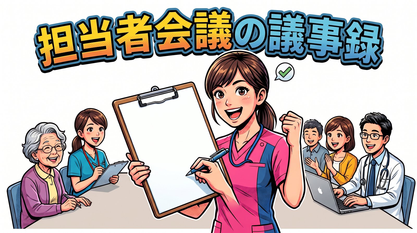 サービス担当者会議の議事録の書き方｜第4表にそのまま使える文例