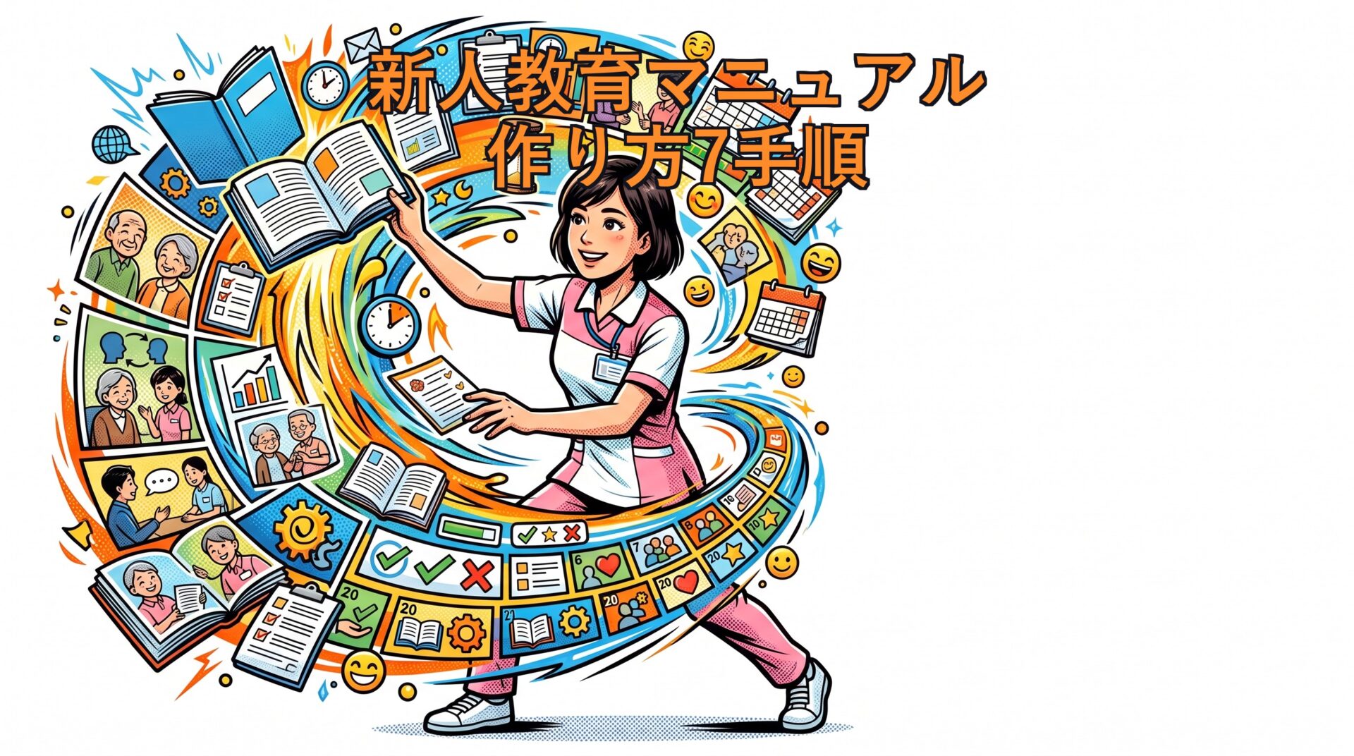 介護の新人教育マニュアル作り方7手順