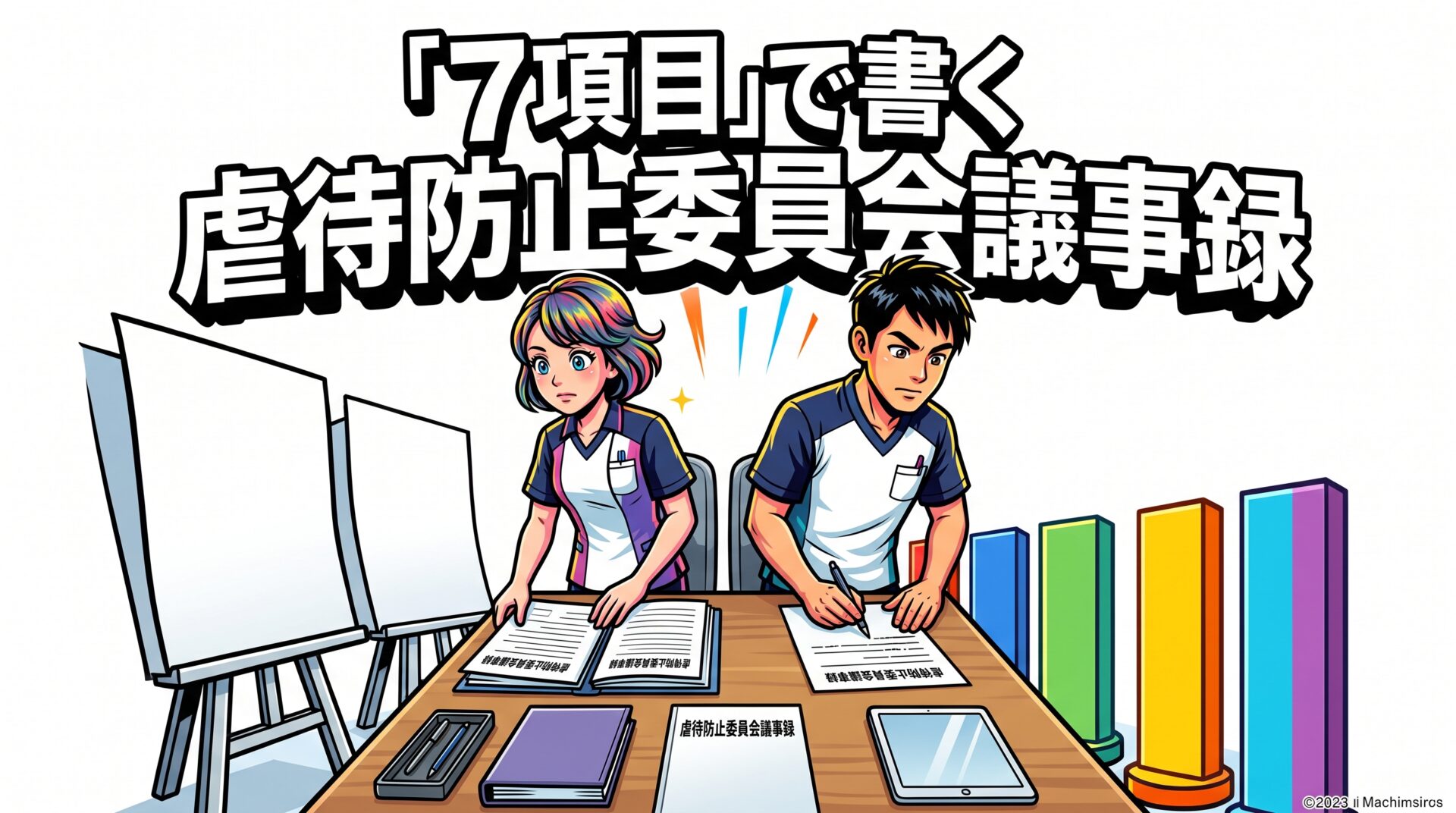虐待防止委員会の議事録の書き方｜必須7項目と記入例5本