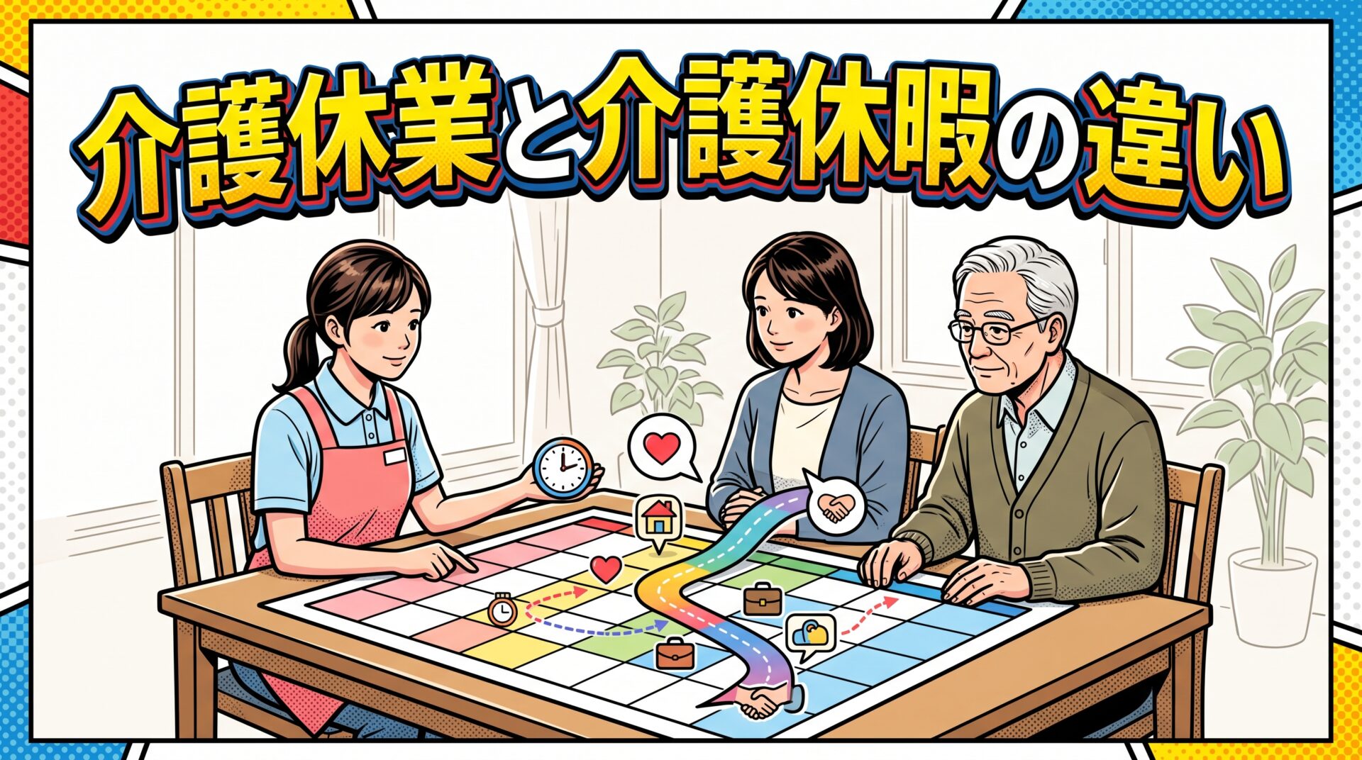 介護休業と介護休暇の違い｜93日と年5日、使い分けは「体制づくり」か「付き添い」か